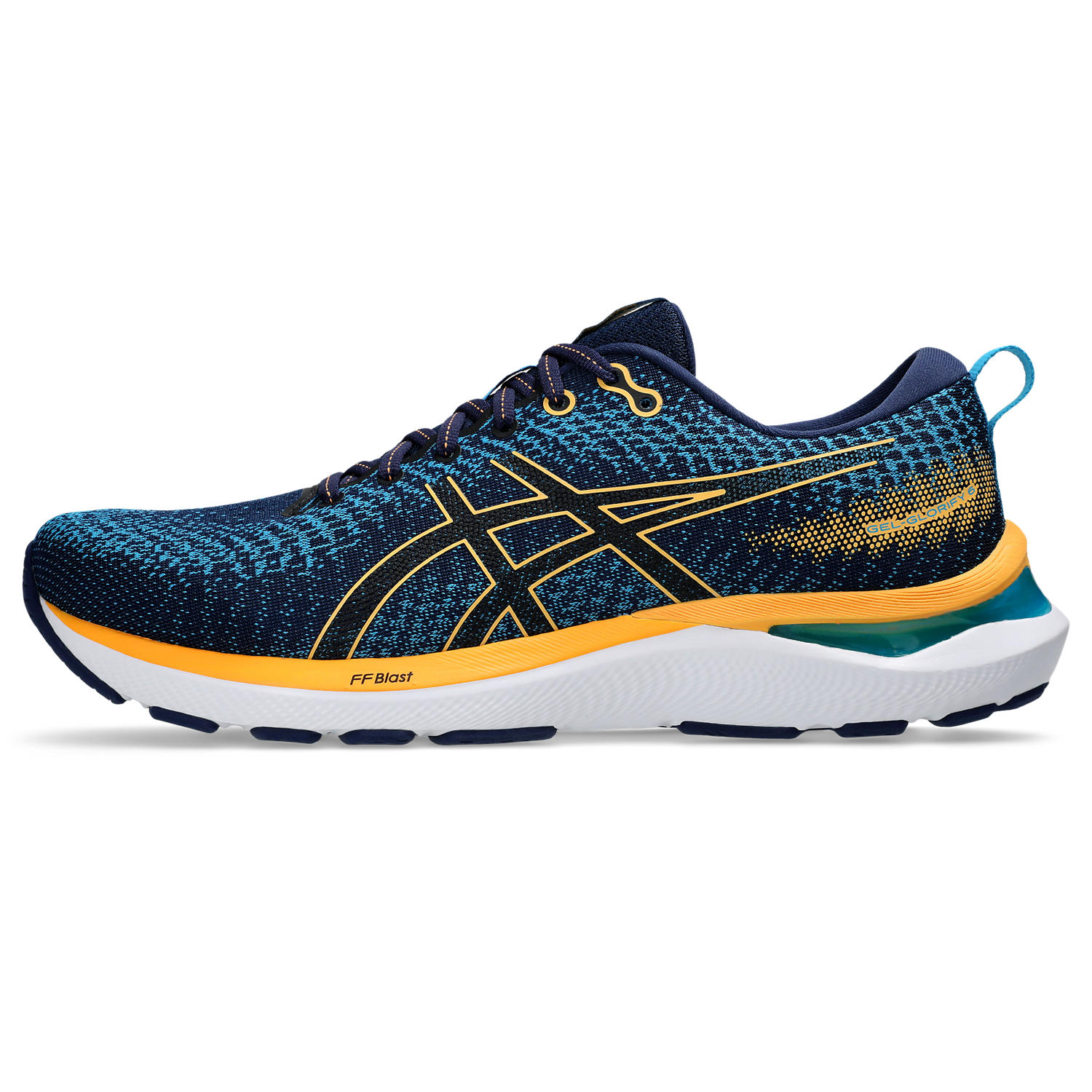 Asics GEL GLORIFY 6 BLUE EXPANSE STADIUM ORANGE Sportaner