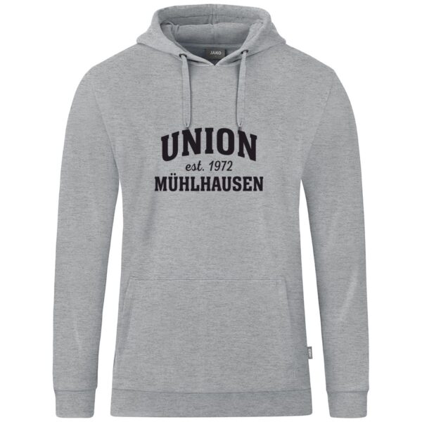 Fanhoodie Union Mühlhausen Grau Erwachsene