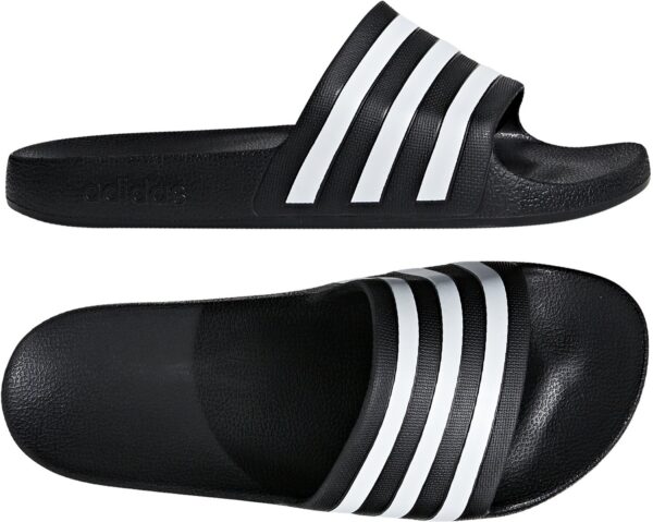 ADIDAS ADILETTE AQUA CBLACK/FTWWHT/CBLACK – Bild 7