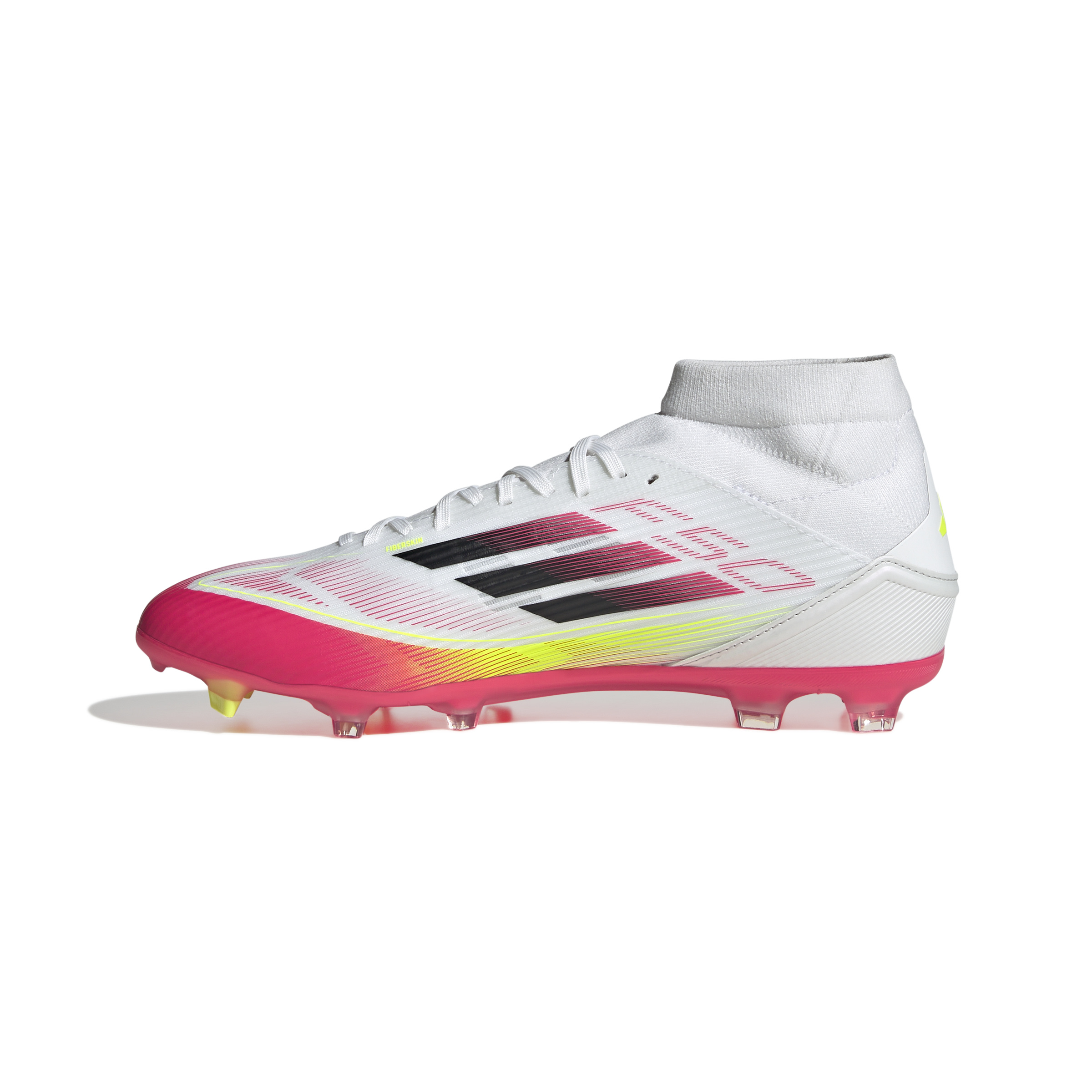 ADIDAS F50 LEAGUE FG/MG MID FTWWHT/CBLACK/SYELLO – Bild 4