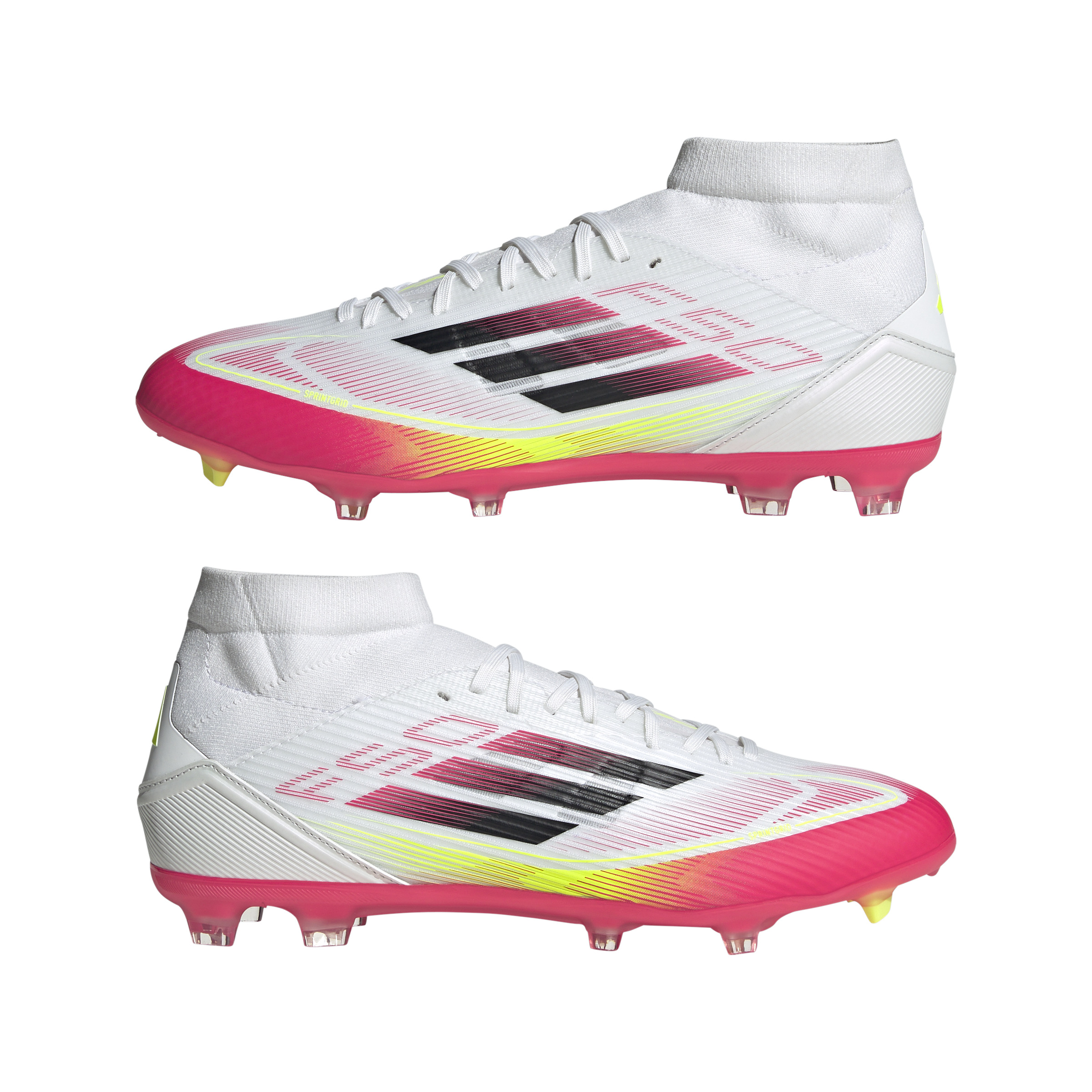 ADIDAS F50 LEAGUE FG/MG MID FTWWHT/CBLACK/SYELLO – Bild 9