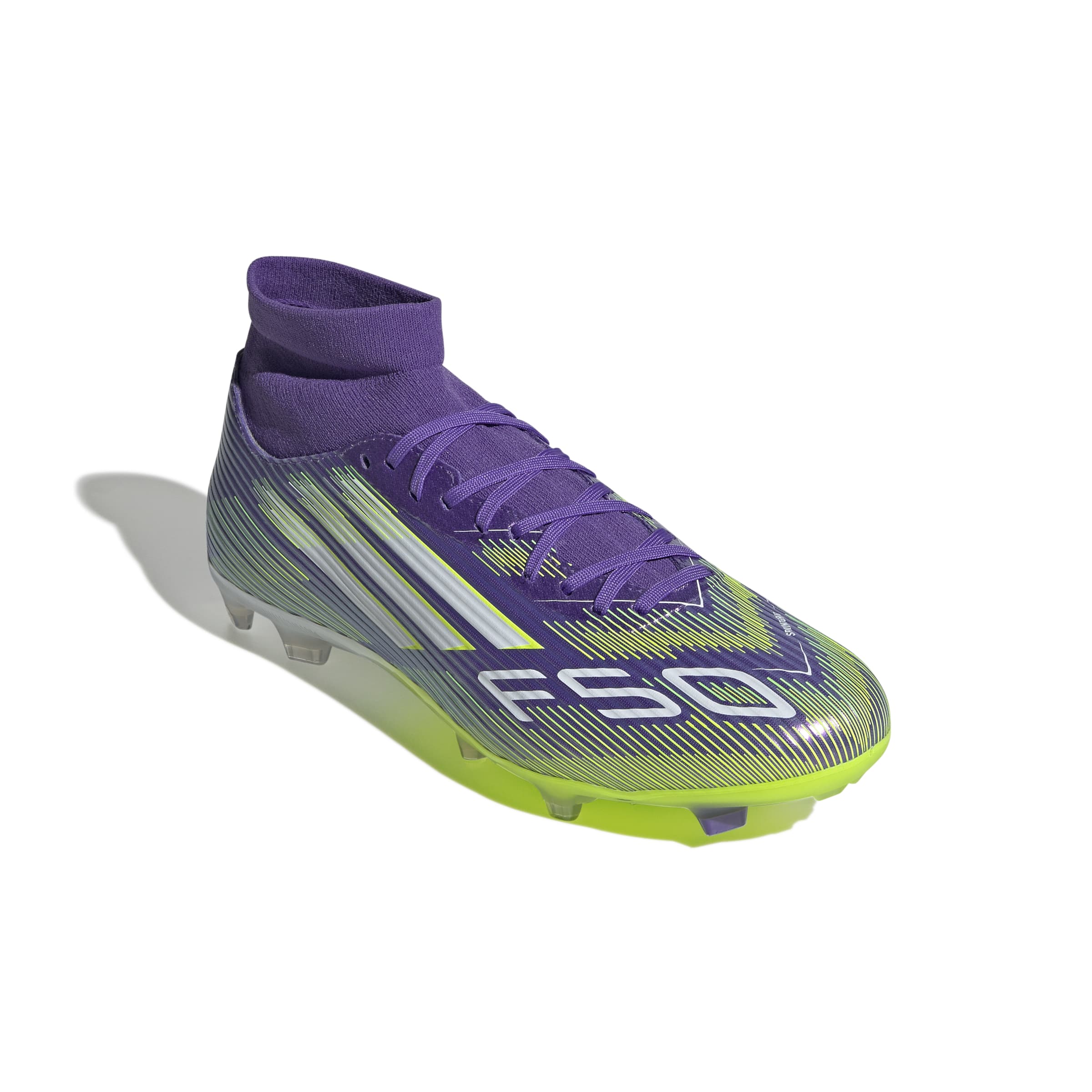 ADIDAS F50 LEAGUE MID FG/MG PURRUS/FTWWHT/LUCLEM – Bild 5