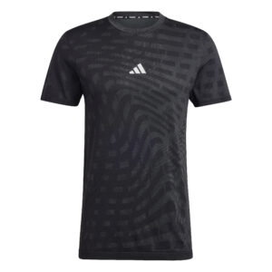 ADIDAS GYM+ SEAML TEE BLACK/GRESIX
