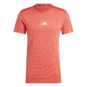 ADIDAS GYM+ SEAML TEE BRIRED/BETSCA
