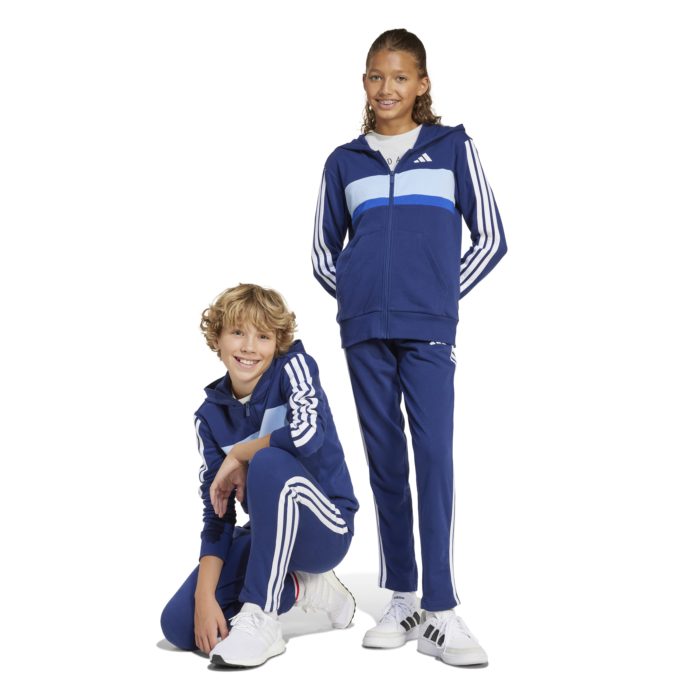 ADIDAS J 3S TIB FT TS DKBLUE/WHITE/GLOBLU – Bild 10