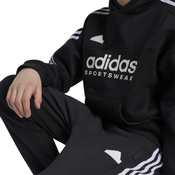 ADIDAS J HOT FL HOODIE BLACK/WHITE – Bild 3