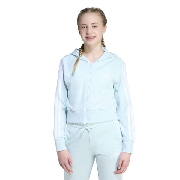 ADIDAS JG 3S FT FZ CRO HALMIN/WHITE – Bild 2