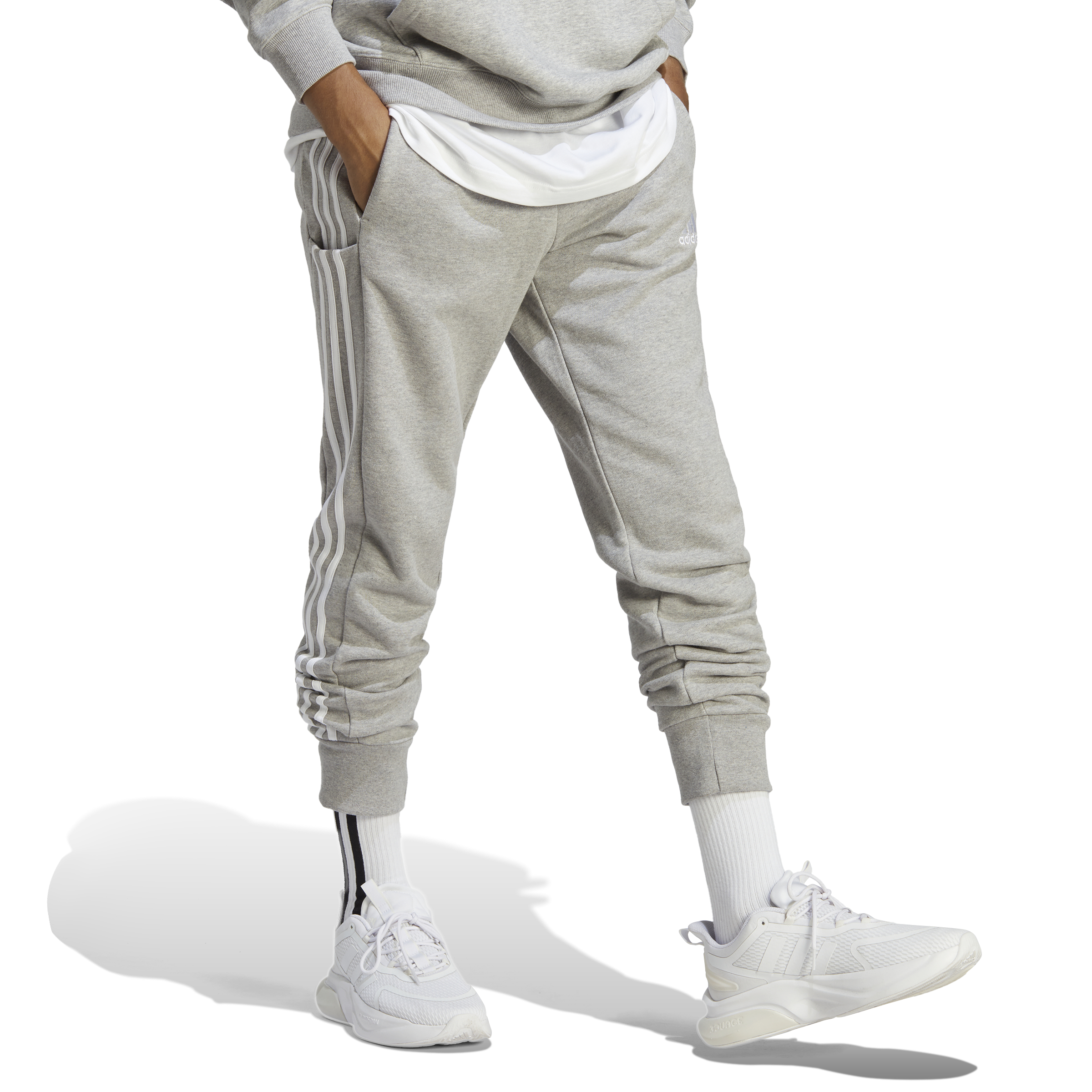 ADIDAS M 3S FT TC PT MGREYH/WHITE – Bild 3