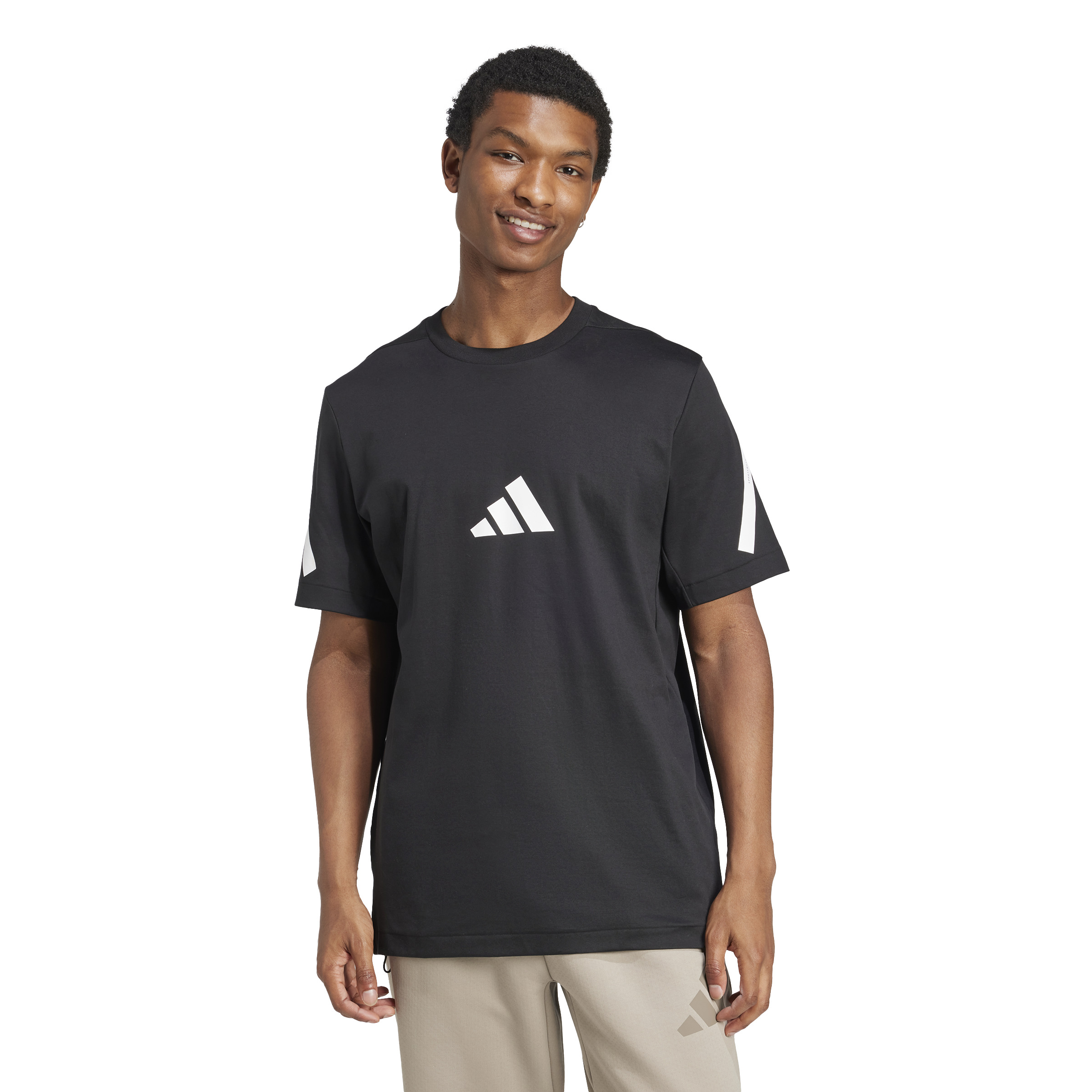 ADIDAS M Z.N.E. TEE BLACK/WHITE – Bild 2