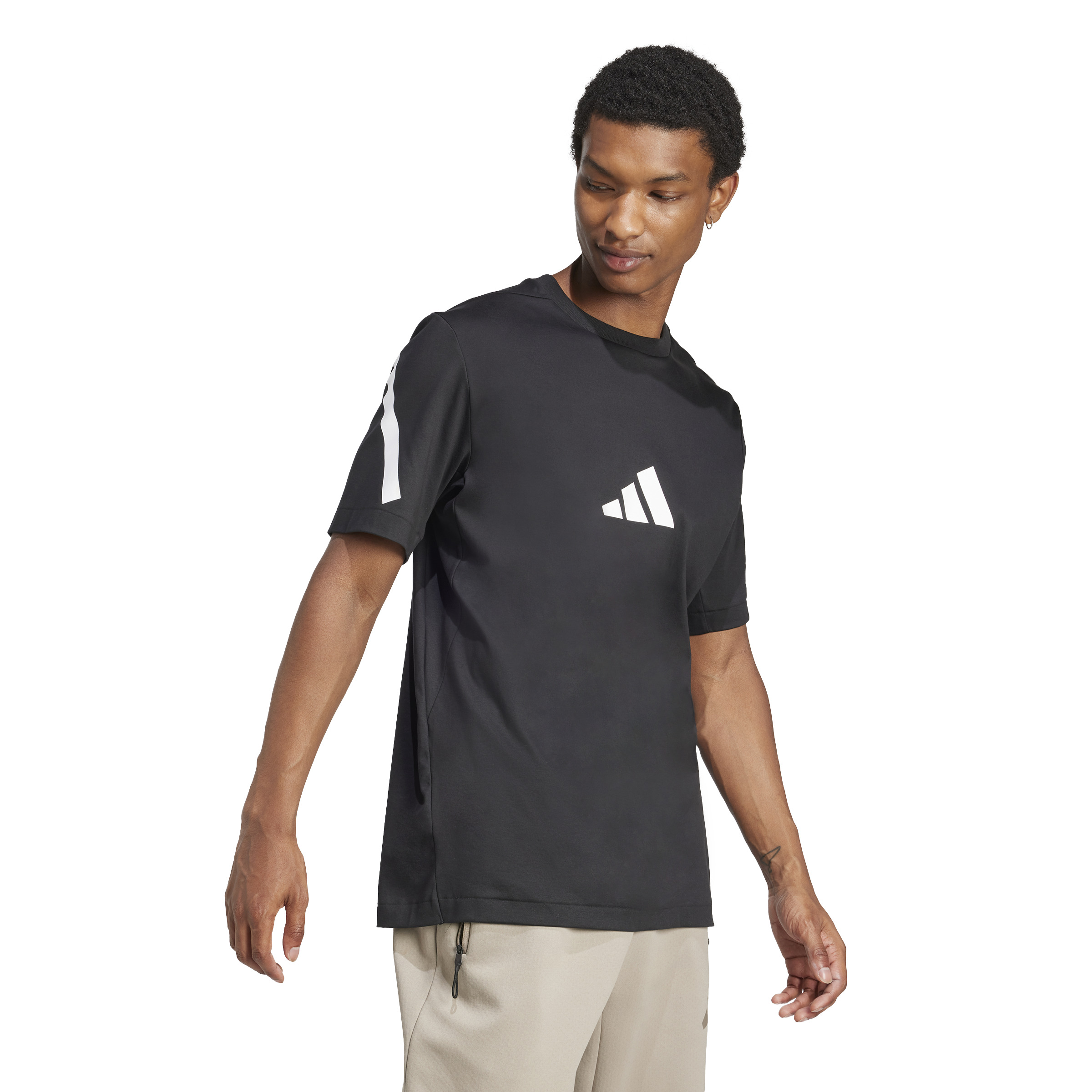 ADIDAS M Z.N.E. TEE BLACK/WHITE – Bild 4