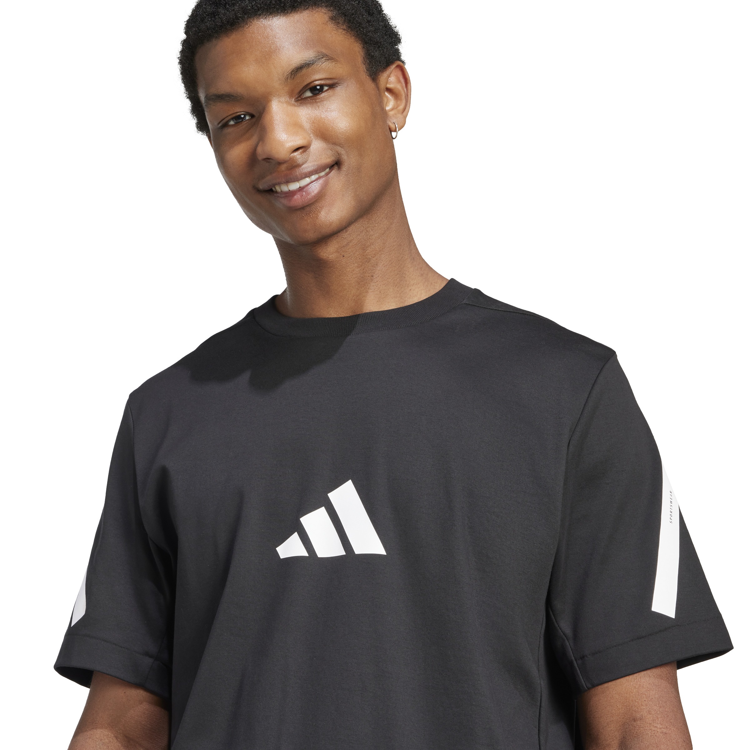 ADIDAS M Z.N.E. TEE BLACK/WHITE – Bild 5