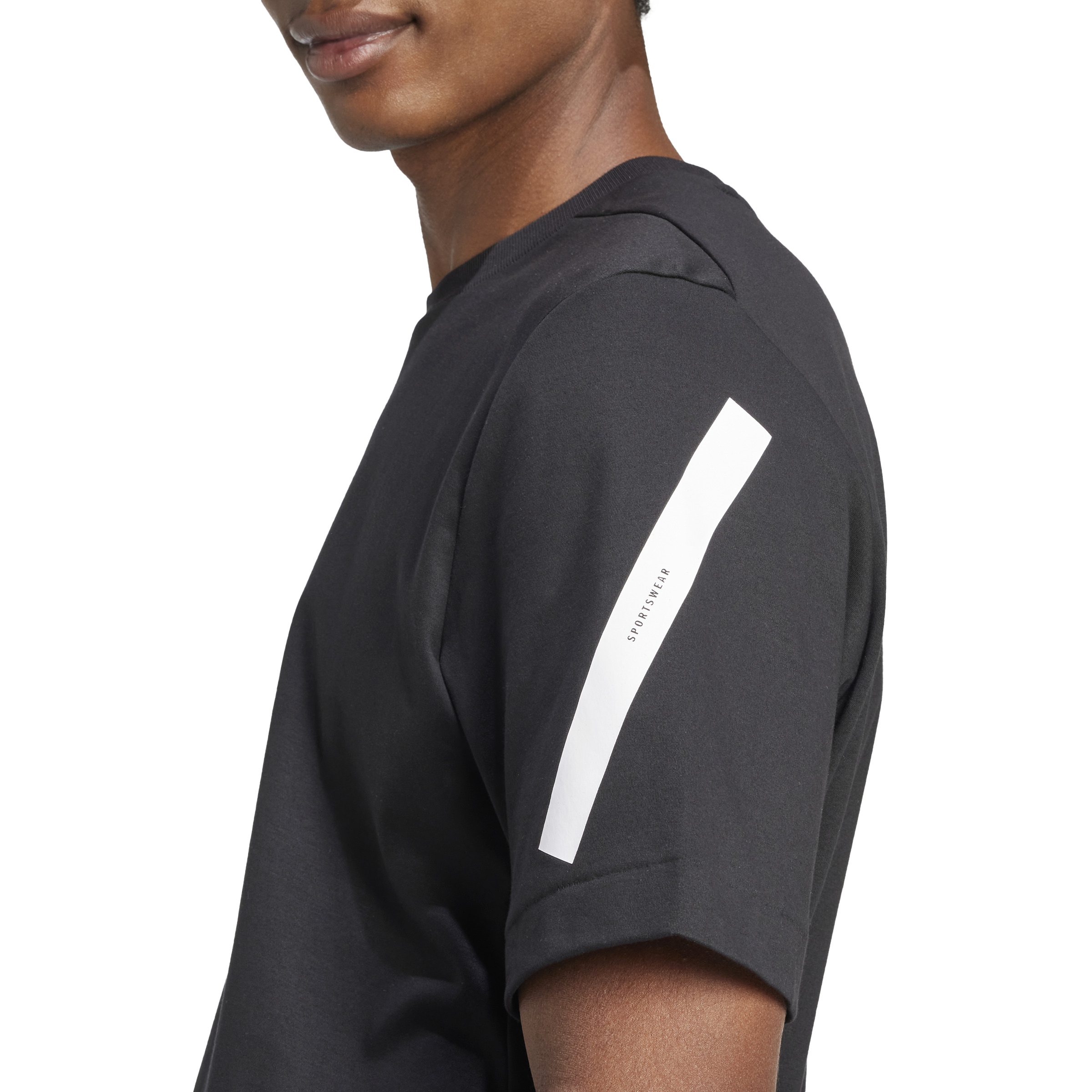 ADIDAS M Z.N.E. TEE BLACK/WHITE – Bild 6