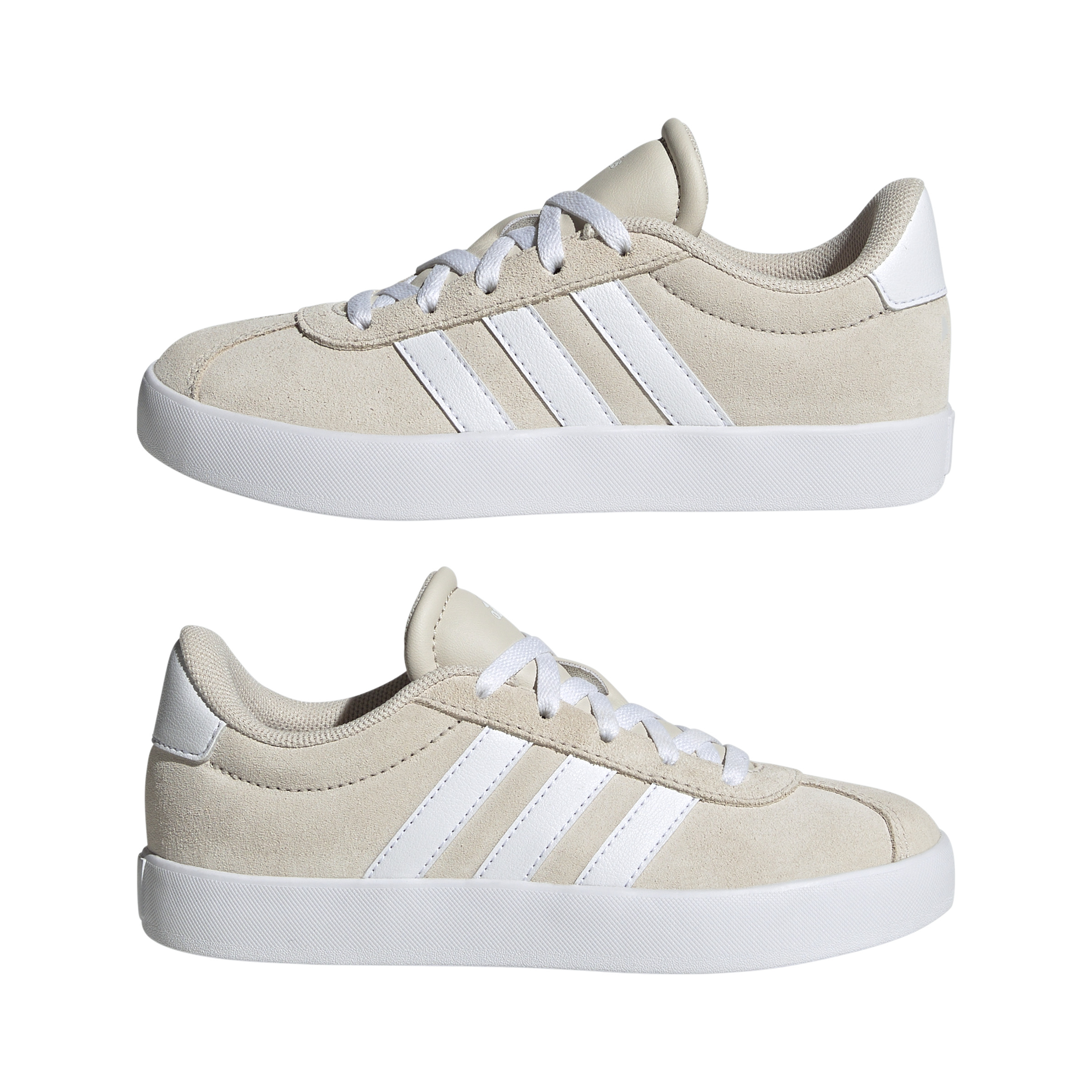 ADIDAS VL COURT 3.0 K ALUMIN/FTWWHT/ALUMIN – Bild 9
