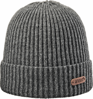 ARECO Beanie GRAU SCHWARZ