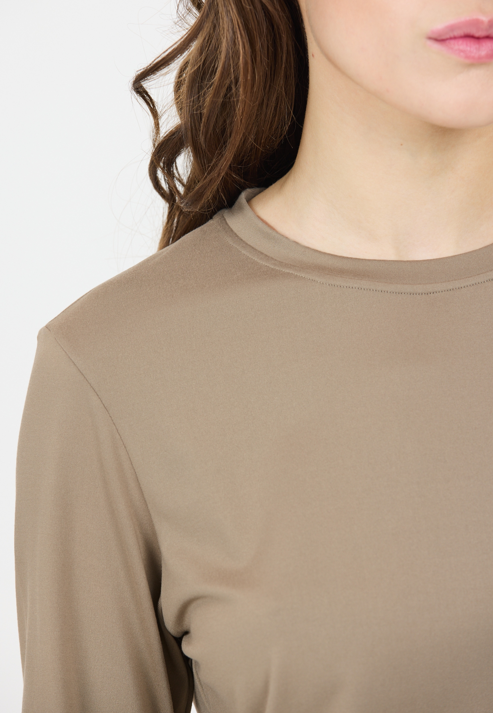 ATHLECIA Almi W L/S Tee ROASTED CASHEW – Bild 4