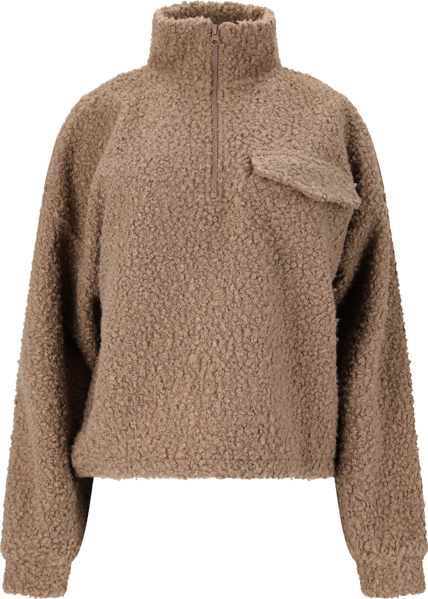 ATHLECIA Florrie W Sherpa Half zip WALNUT