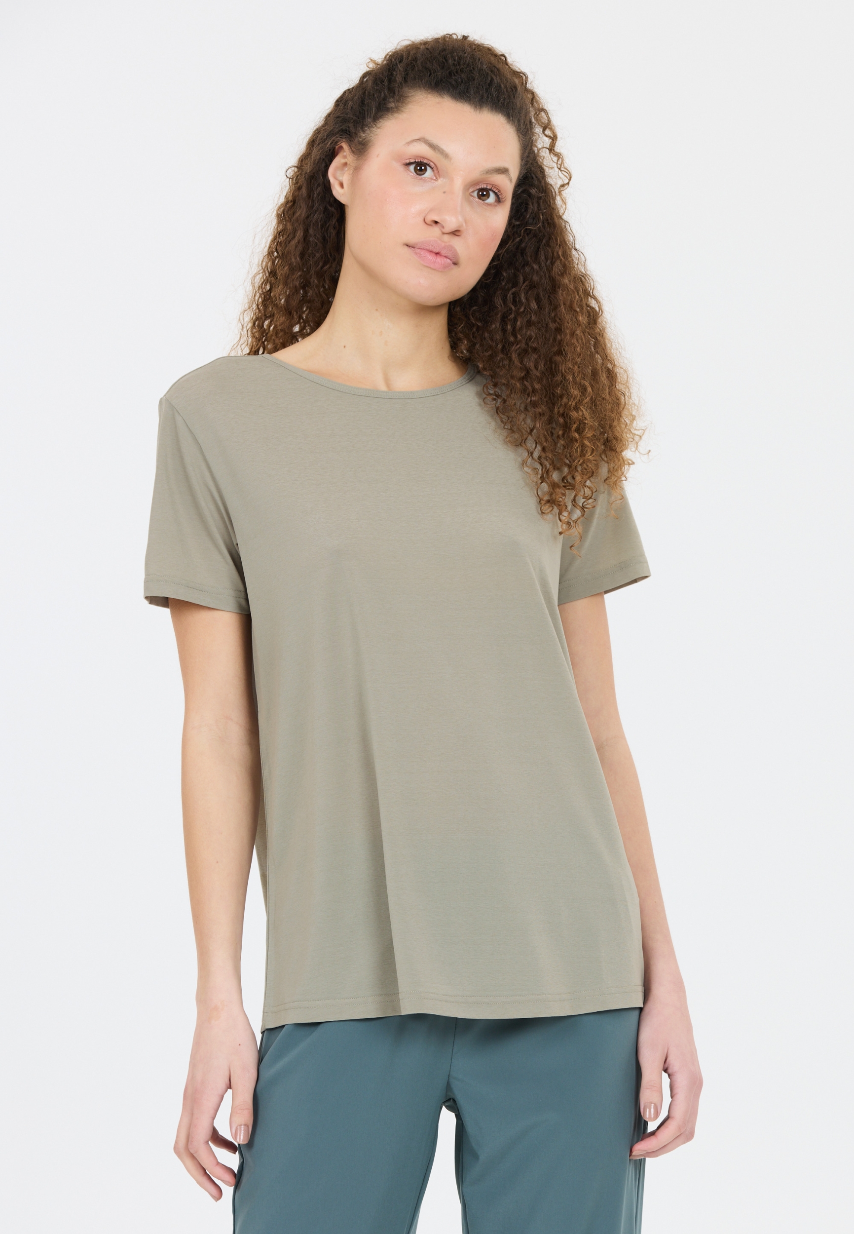 ATHLECIA Lizzy W Slub S/S Tee FOREST FOG – Bild 8