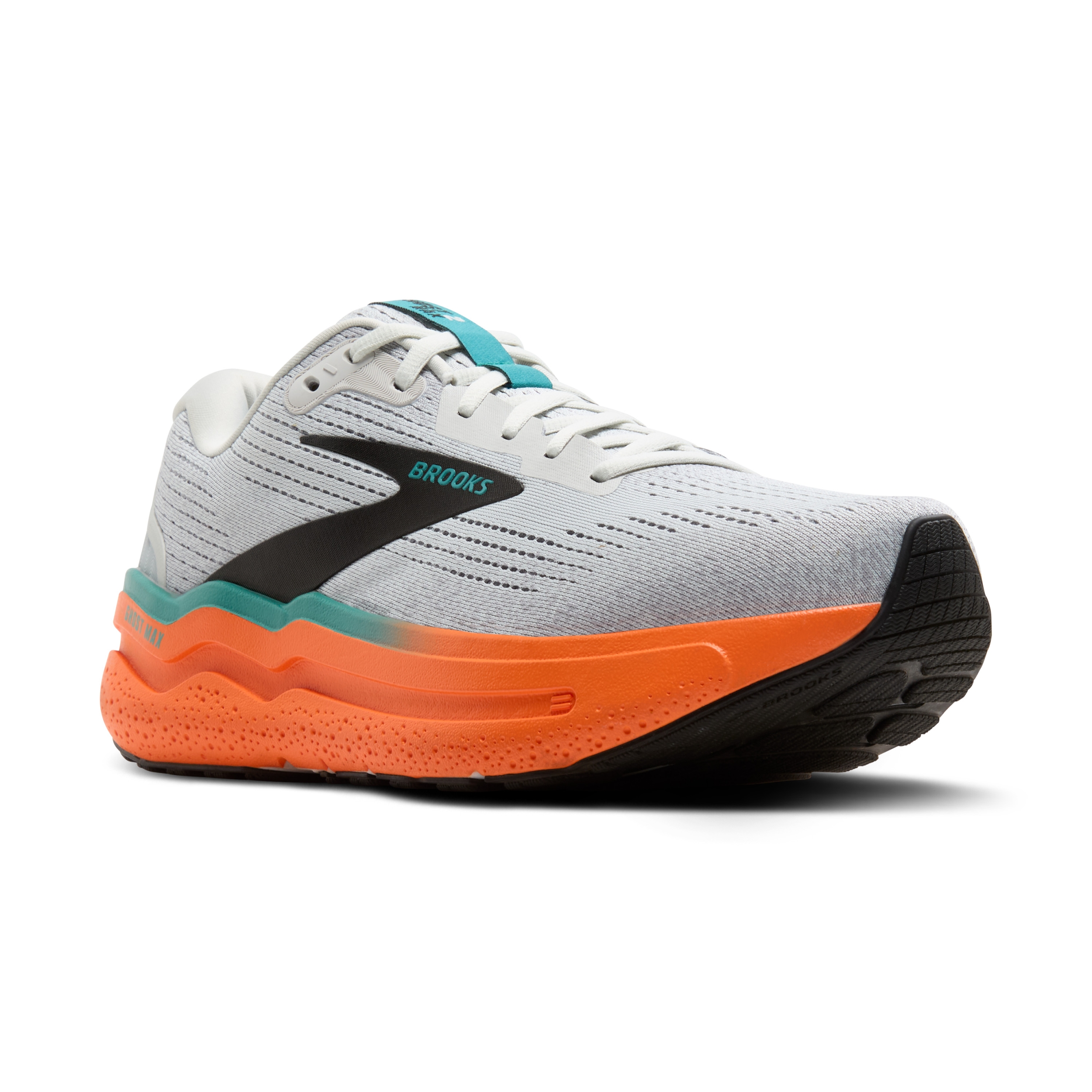 BROOKS Ghost Max 2 OYSTER MUSHROOM/ORANGE/TEAL