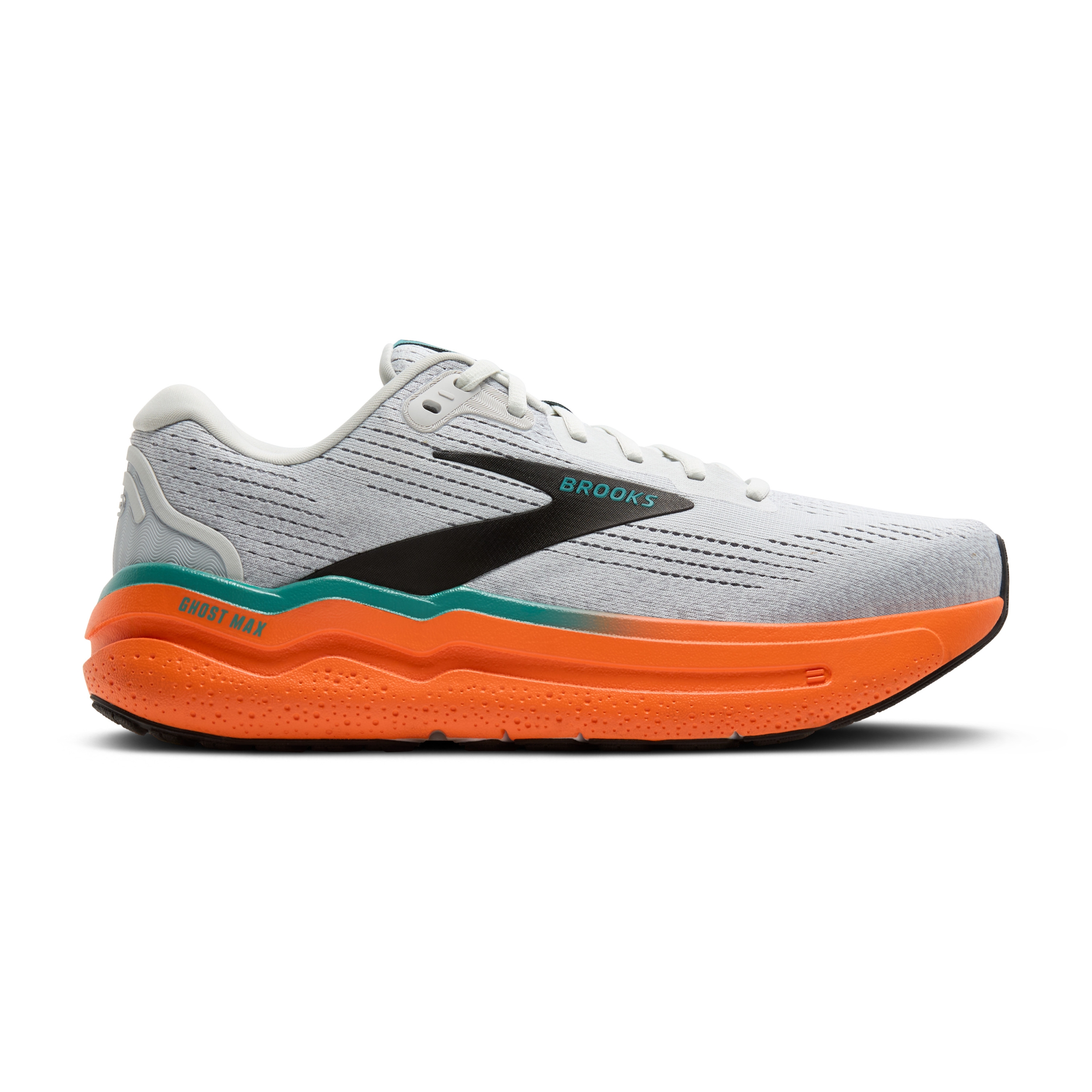 BROOKS Ghost Max 2 OYSTER MUSHROOM/ORANGE/TEAL – Bild 7