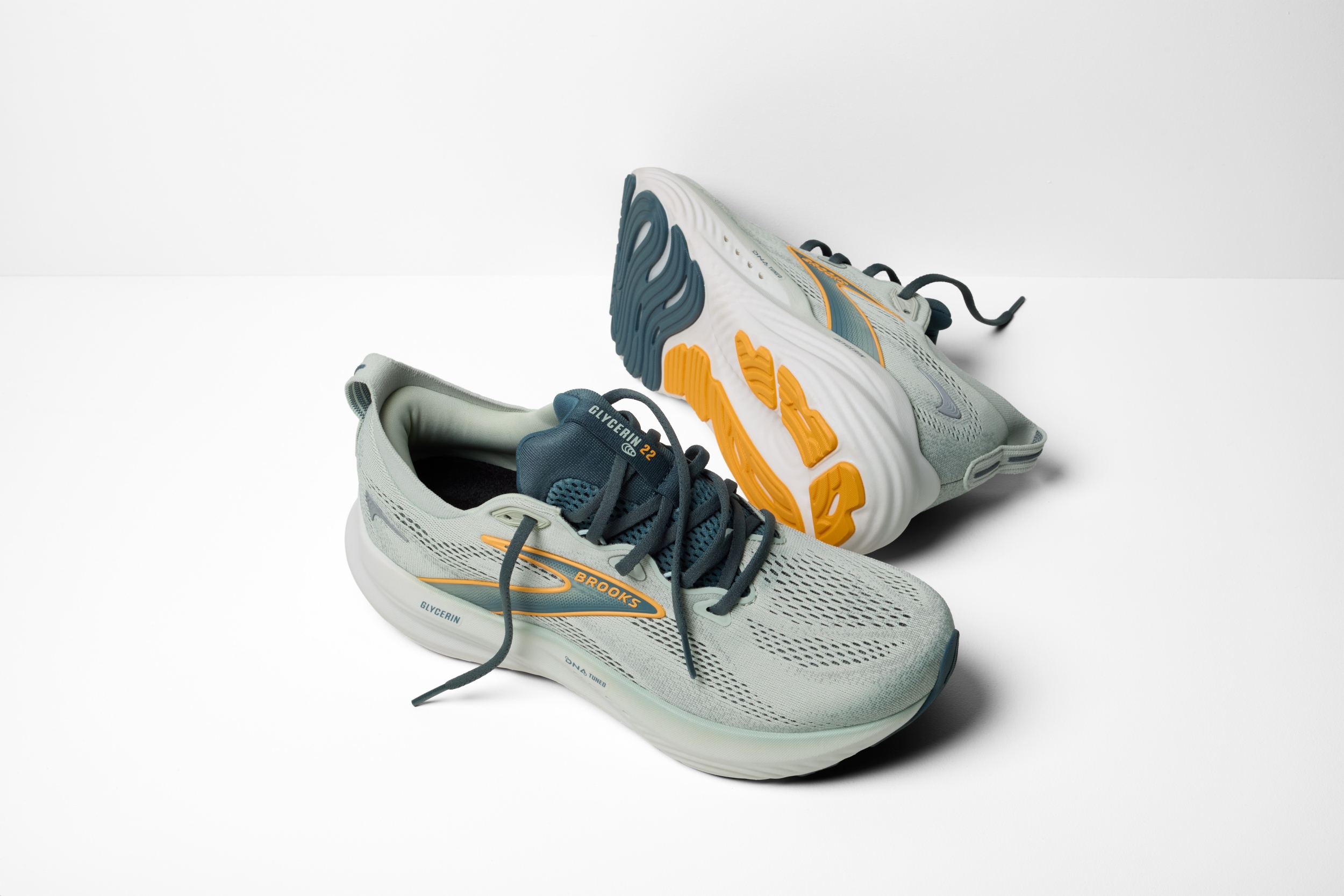 BROOKS Glycerin 22 SMOKE/STORMY/ORANGE – Bild 8