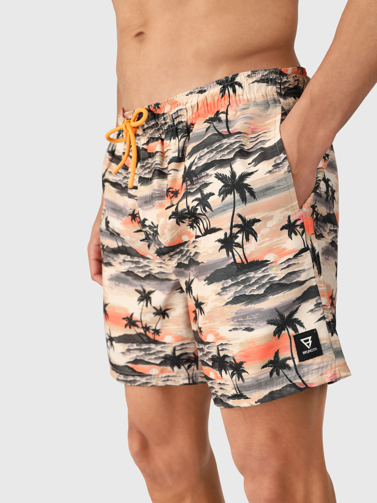 BRUNOTTI Cester-AO Men Swim Shorts SUNSET PALM GINGER – Bild 6