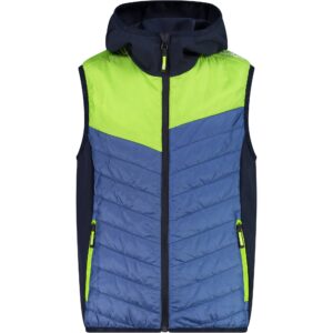 CMP KID HYBRID VEST FIX HOOD DUSTY BLUE