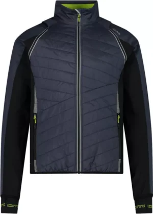 CMP MAN JACKET WITH DETACHABLE SLEEVES TITANIO-NERO