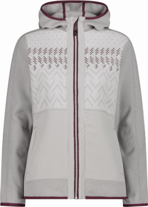 CMP WOMAN JACKET FIX HOOD GESSO