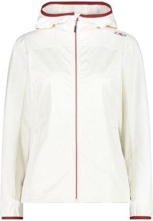 CMP WOMAN JACKET FIX HOOD OFF WHITE-DARKER