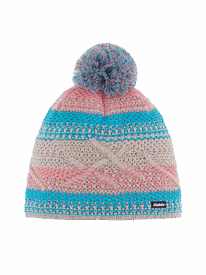 EISBÄR Brock Pompon MÜ BRUSHED SILVER-MUGOAZUR-STRAWB