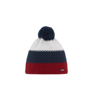 EISBÄR Star Pompon MÜ BURGUND-DARK COBALT-WHITE