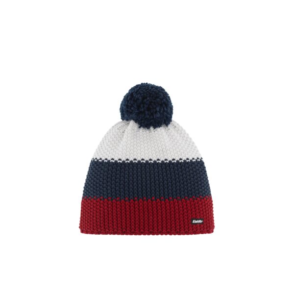 EISBÄR Star Pompon MÜ BURGUND-DARK COBALT-WHITE