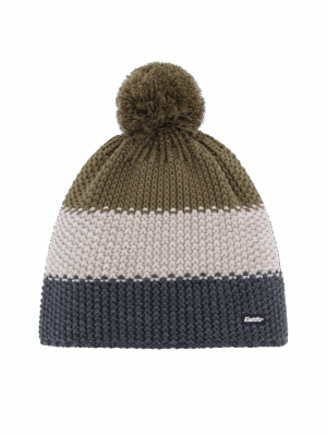 EISBÄR Star Pompon MÜ RL GRAFITMELE-SILVERMELE-KHAKI GR