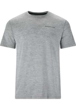 ENDURANCE Abdon M Melange S/S Tee LIGHT GREY MELANGE