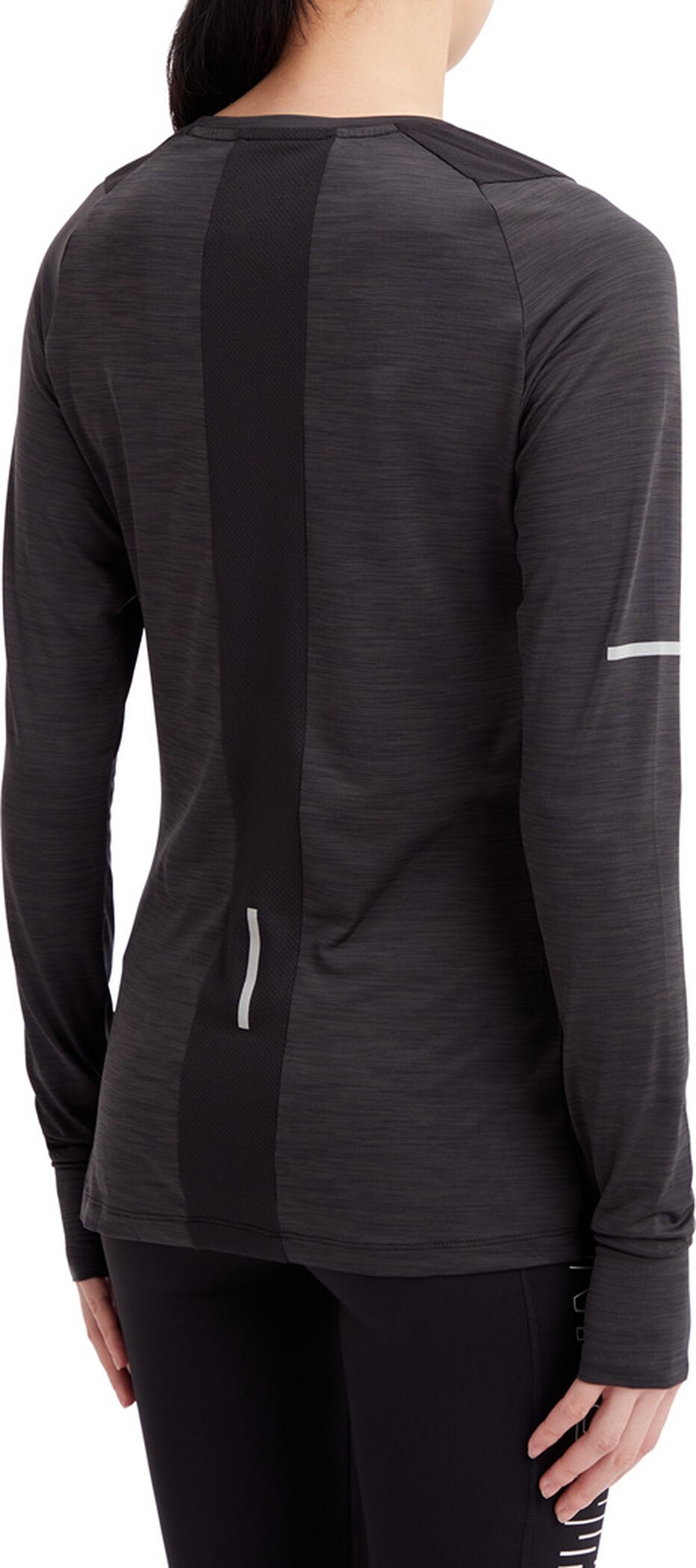 ENERGETICS Da.-Langarmshirt Evii L/S W MELANGE/BLACK/BLACK – Bild 5