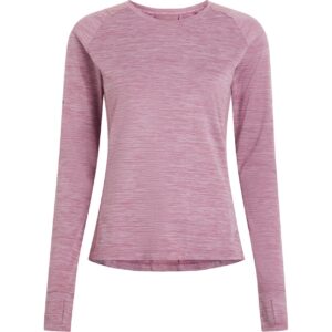 ENERGETICS Da.-Langarmshirt Evii L/S W MELANGE/VIOLET/LILAC