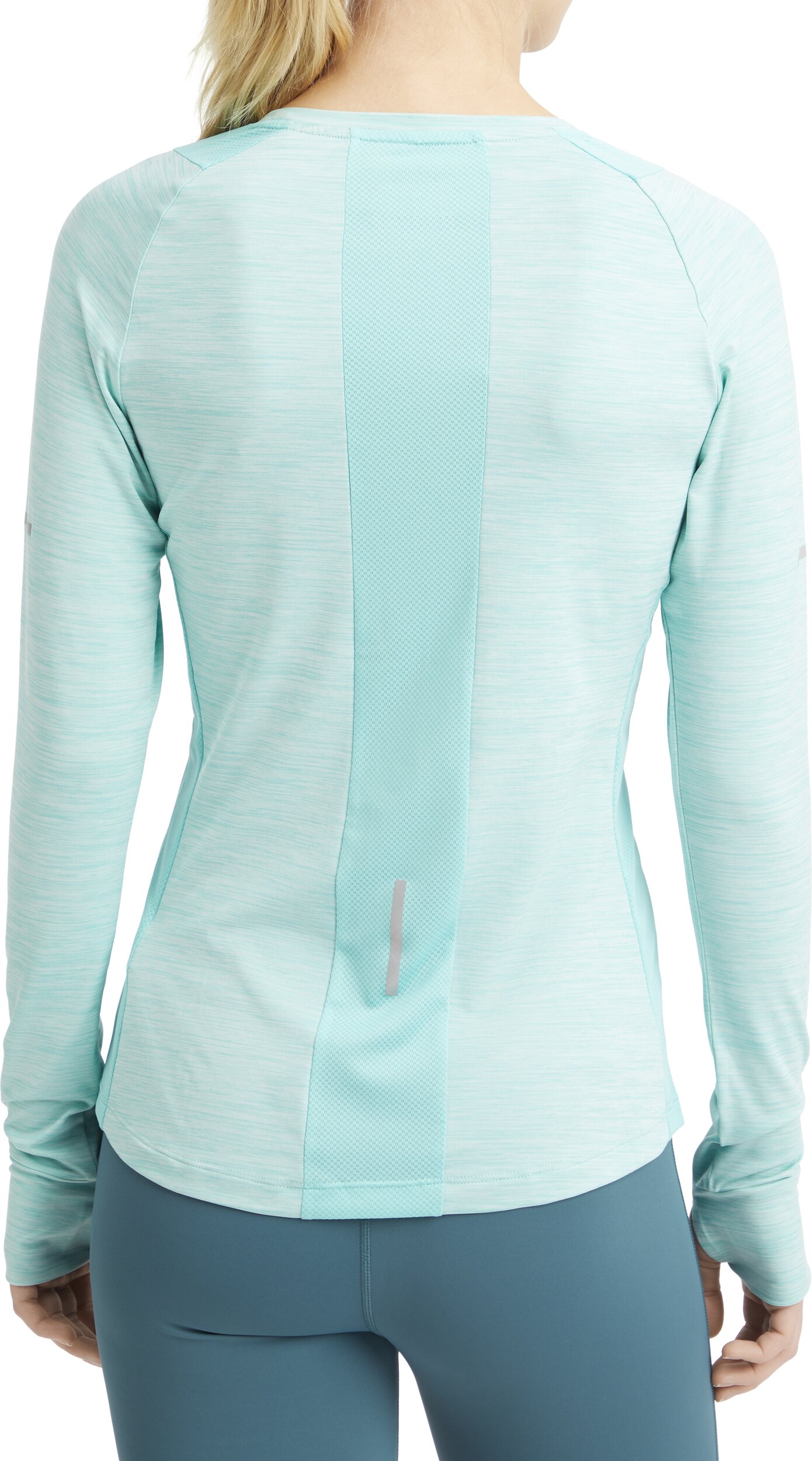 ENERGETICS Da.-Langarmshirt Evii L/S W MELANGE/MINT DARK/MI – Bild 2