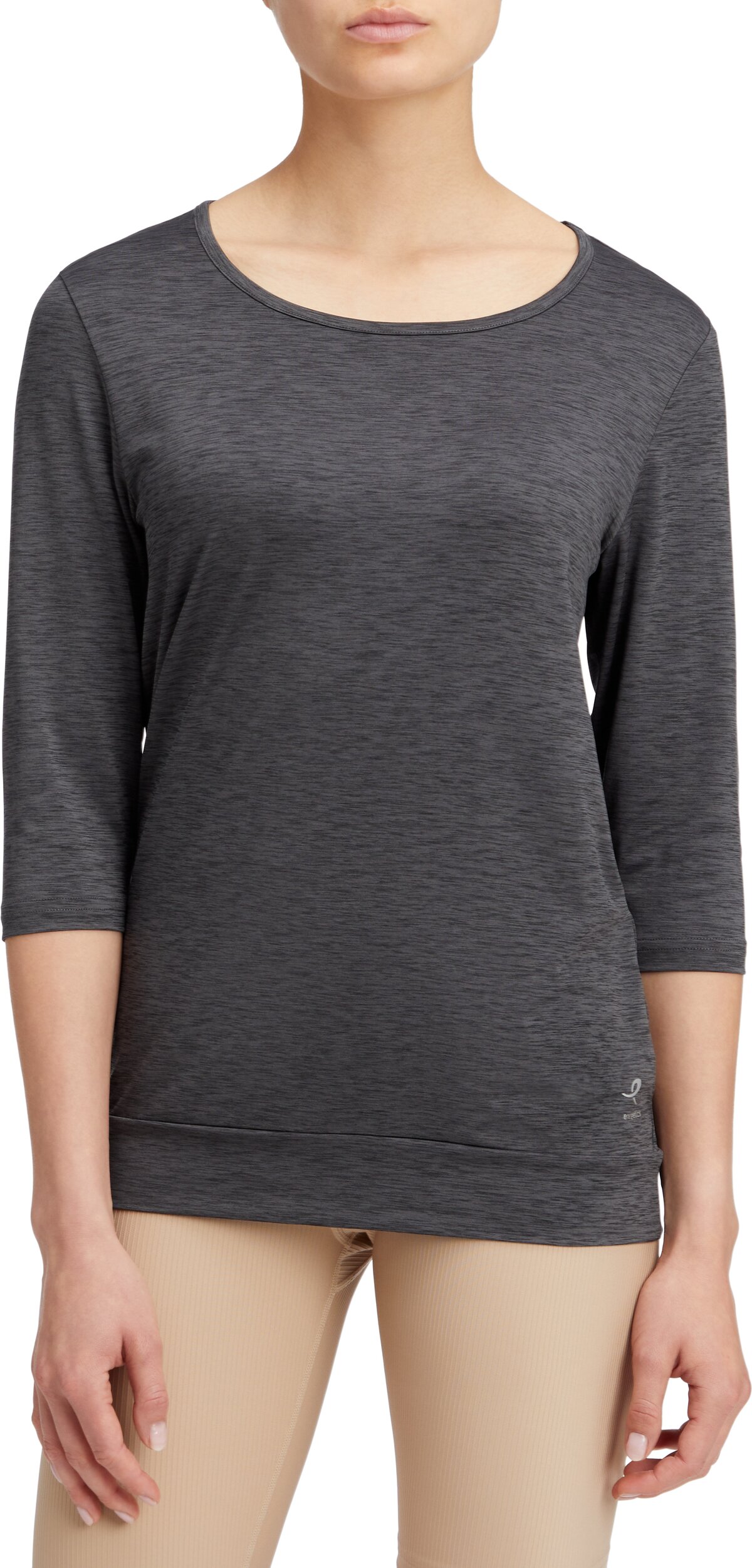 ENERGETICS Da.-Shirt Jewel 3/4 SS W MELANGE/BLACK/ANTHRA – Bild 2