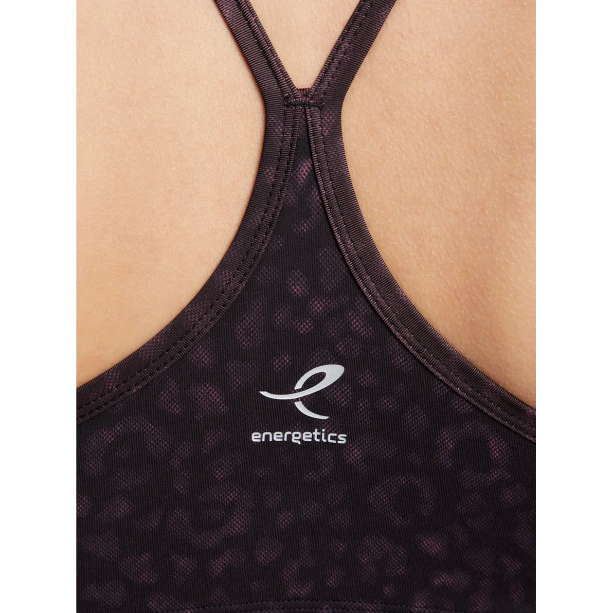 ENERGETICS Da.-Sport-BH Gigi V W AOP-/BLACK/RED WINE – Bild 2