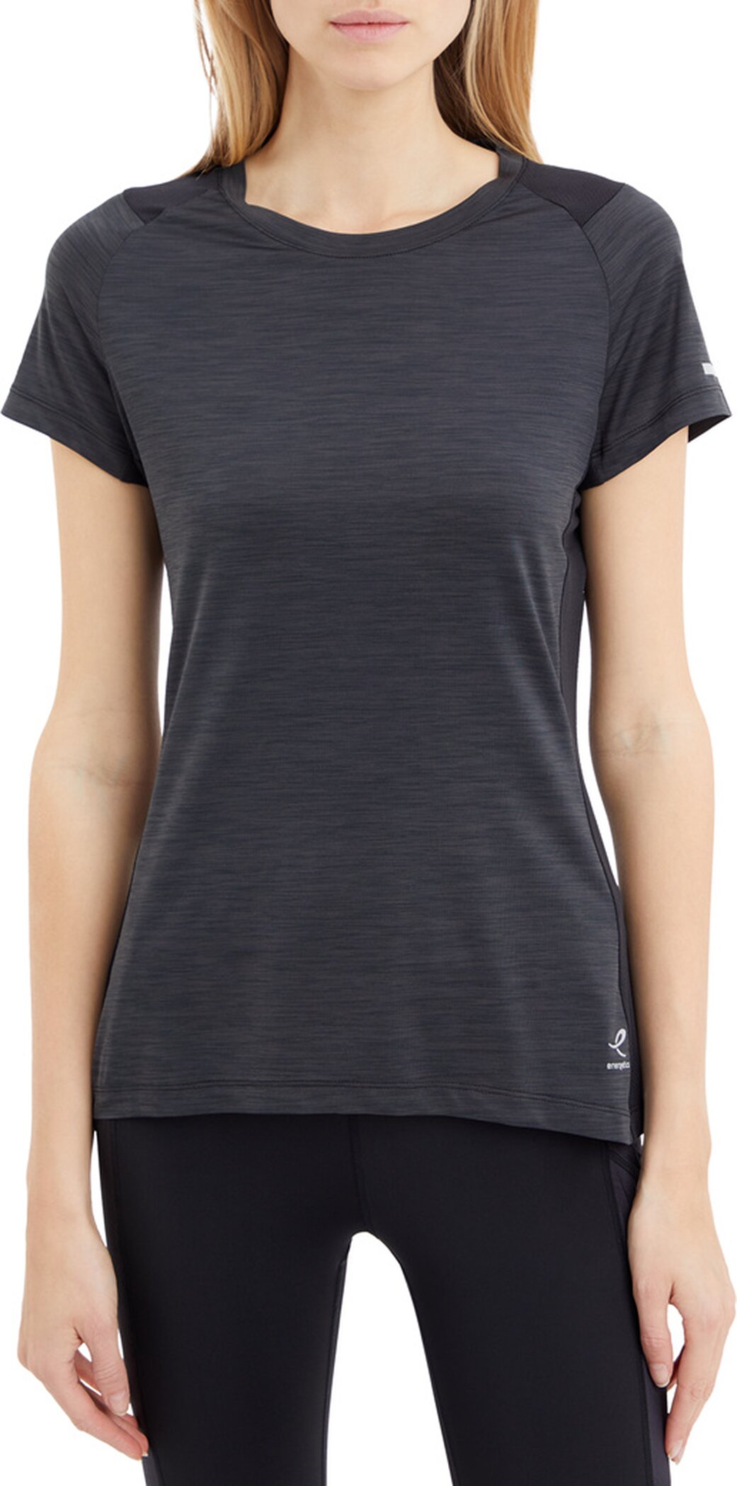 ENERGETICS Da.-T-Shirt Evii SS W MELANGE/BLACK/BLACK – Bild 4