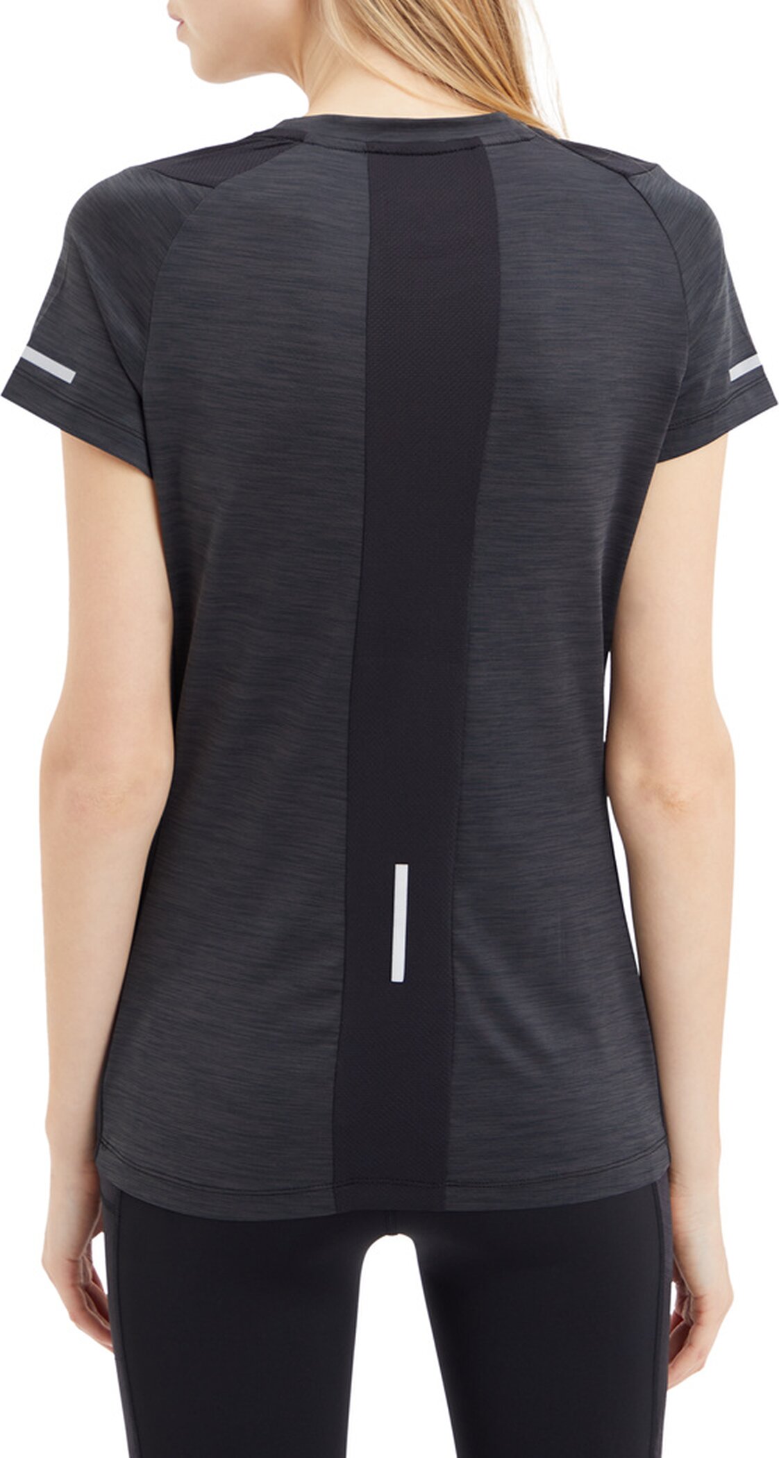 ENERGETICS Da.-T-Shirt Evii SS W MELANGE/BLACK/BLACK – Bild 5