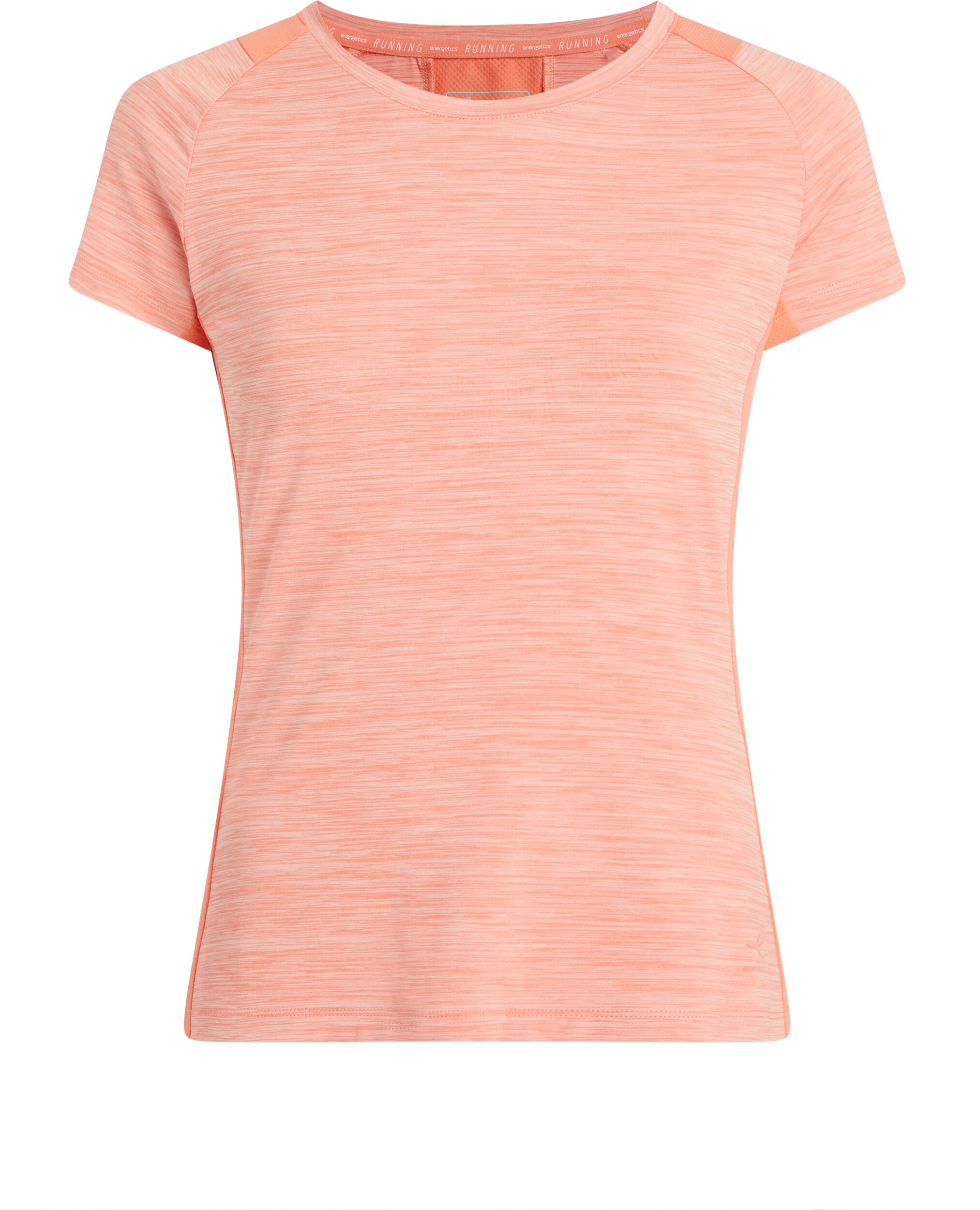 ENERGETICS Da.-T-Shirt Evii SS W MELANGE/RED LIGHT/RE