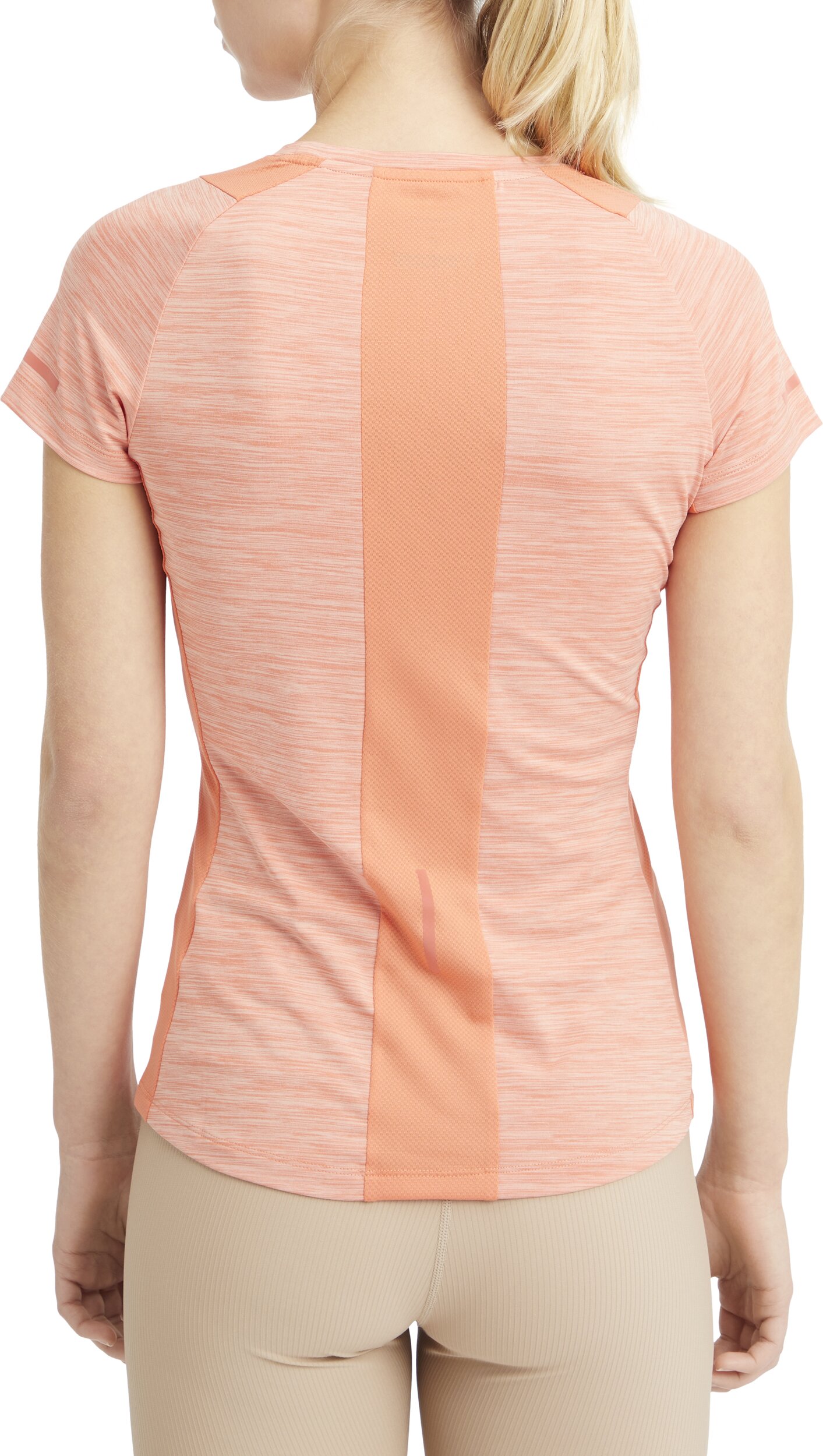 ENERGETICS Da.-T-Shirt Evii SS W MELANGE/RED LIGHT/RE – Bild 2