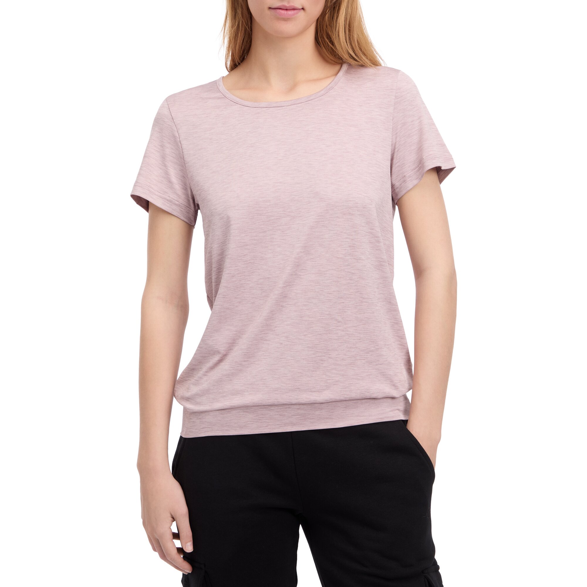 ENERGETICS Da.-T-Shirt Jewel SS W MELANGE/LILAC DARK/R – Bild 2