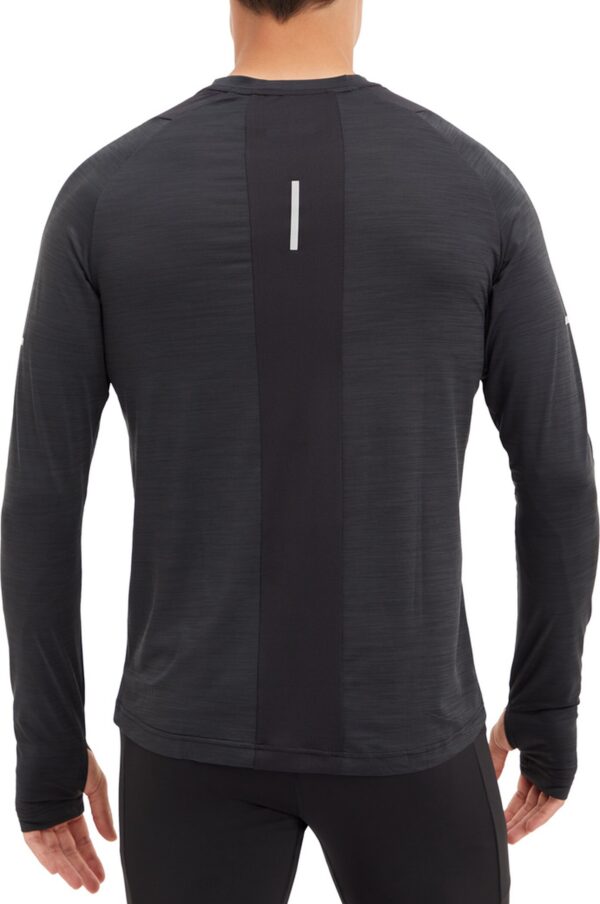 ENERGETICS He.-Langarmshirt Ailo LS M MELANGE/BLACK/BLACK – Bild 5
