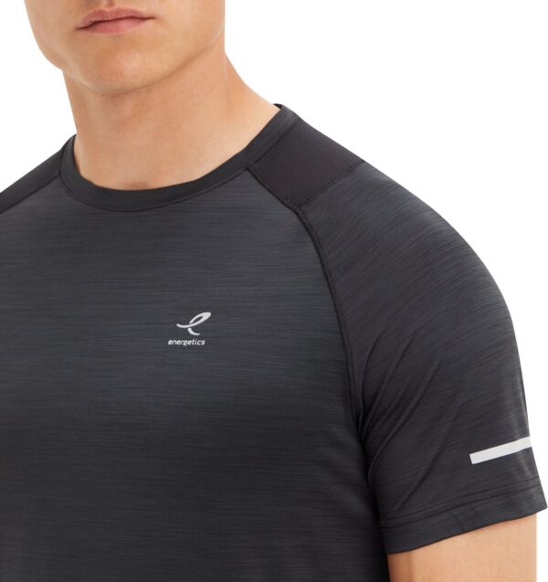 ENERGETICS He.-T-Shirt Ailo SS M MELANGE/BLACK/BLACK – Bild 4