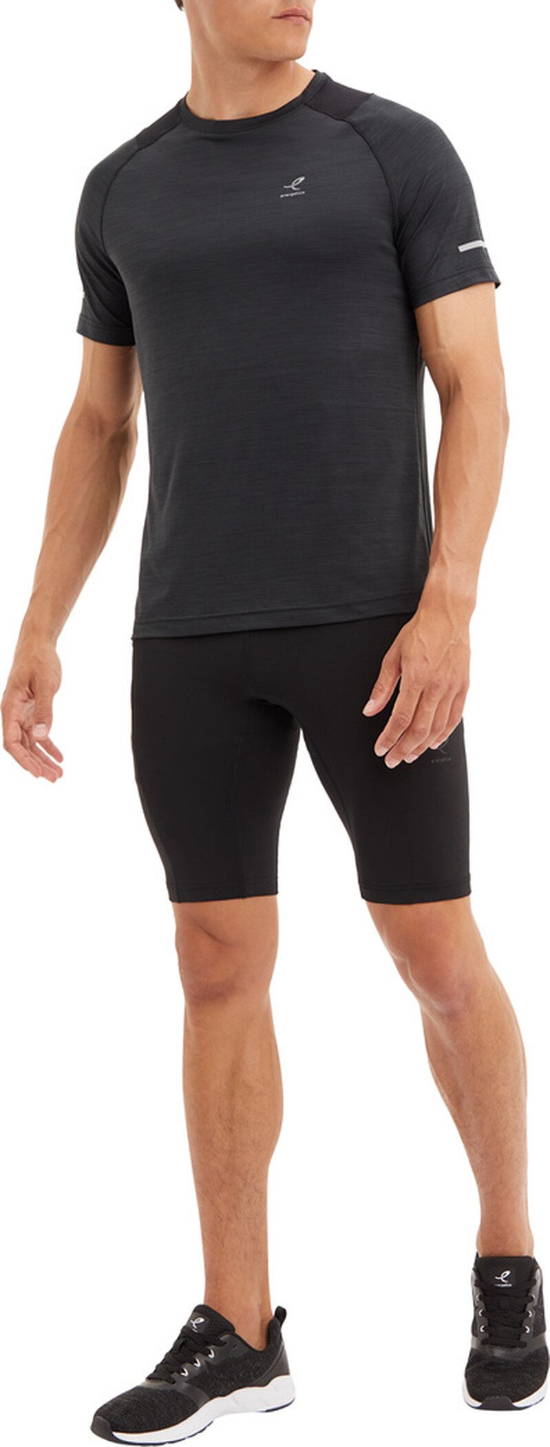 ENERGETICS He.-T-Shirt Ailo SS M MELANGE/BLACK/BLACK – Bild 5