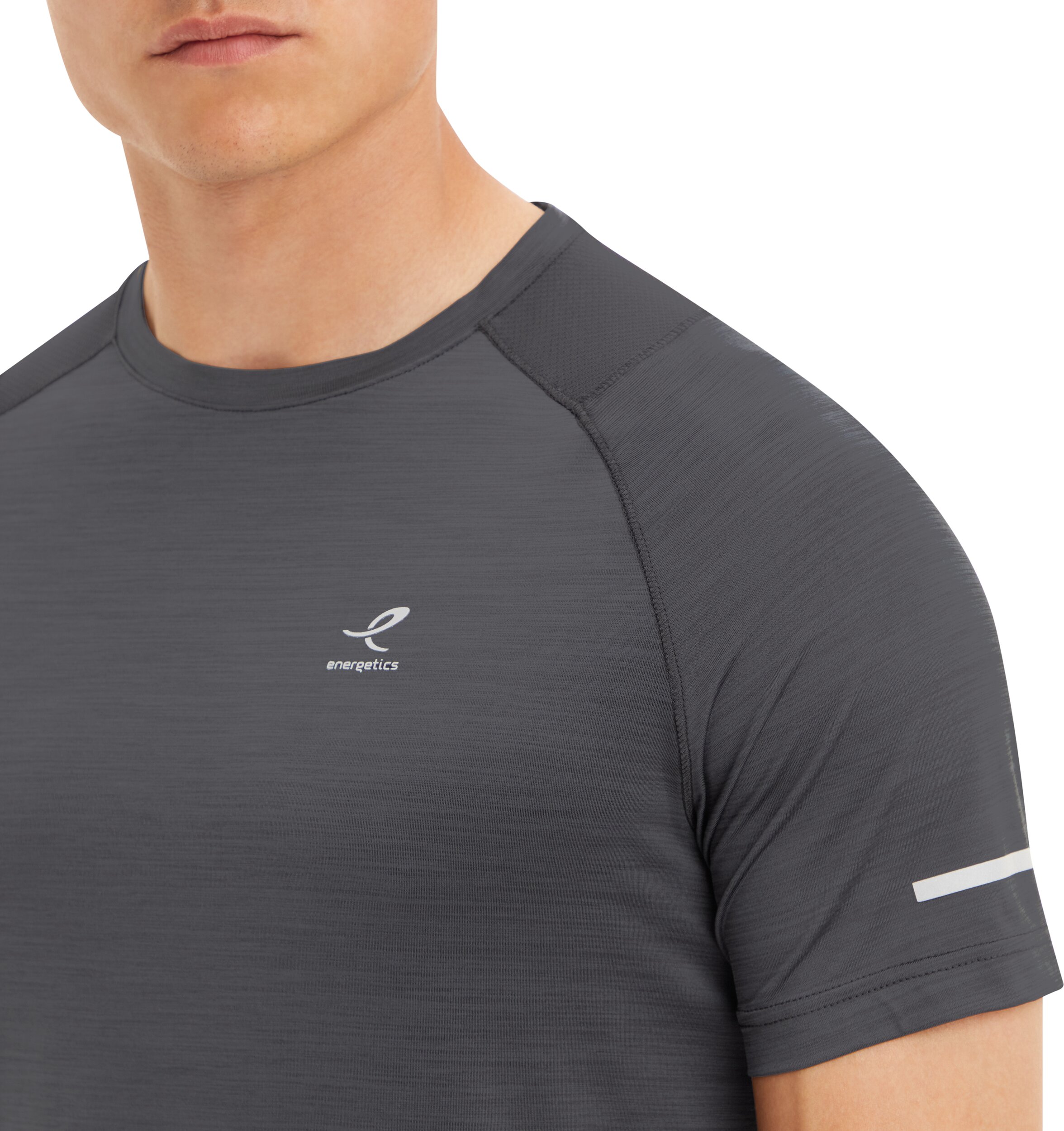 ENERGETICS He.-T-Shirt Ailo SS M MELANGE/ANTHRACITE/A – Bild 3