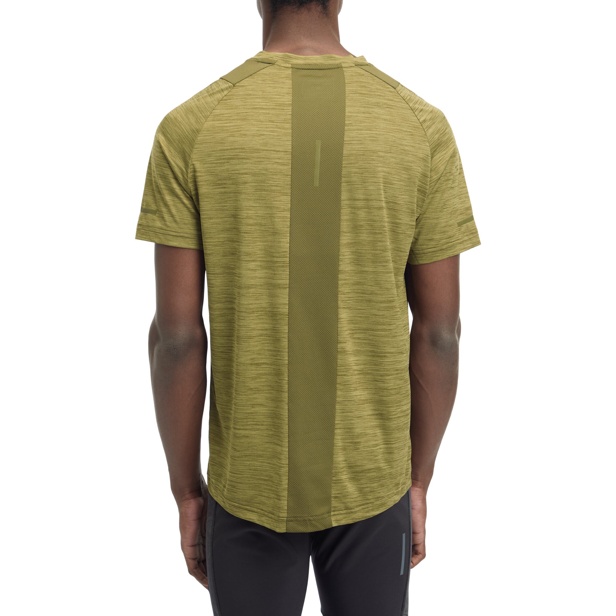 ENERGETICS He.-T-Shirt Ailo SS M MELANGE/OLIVE DARK/O – Bild 2