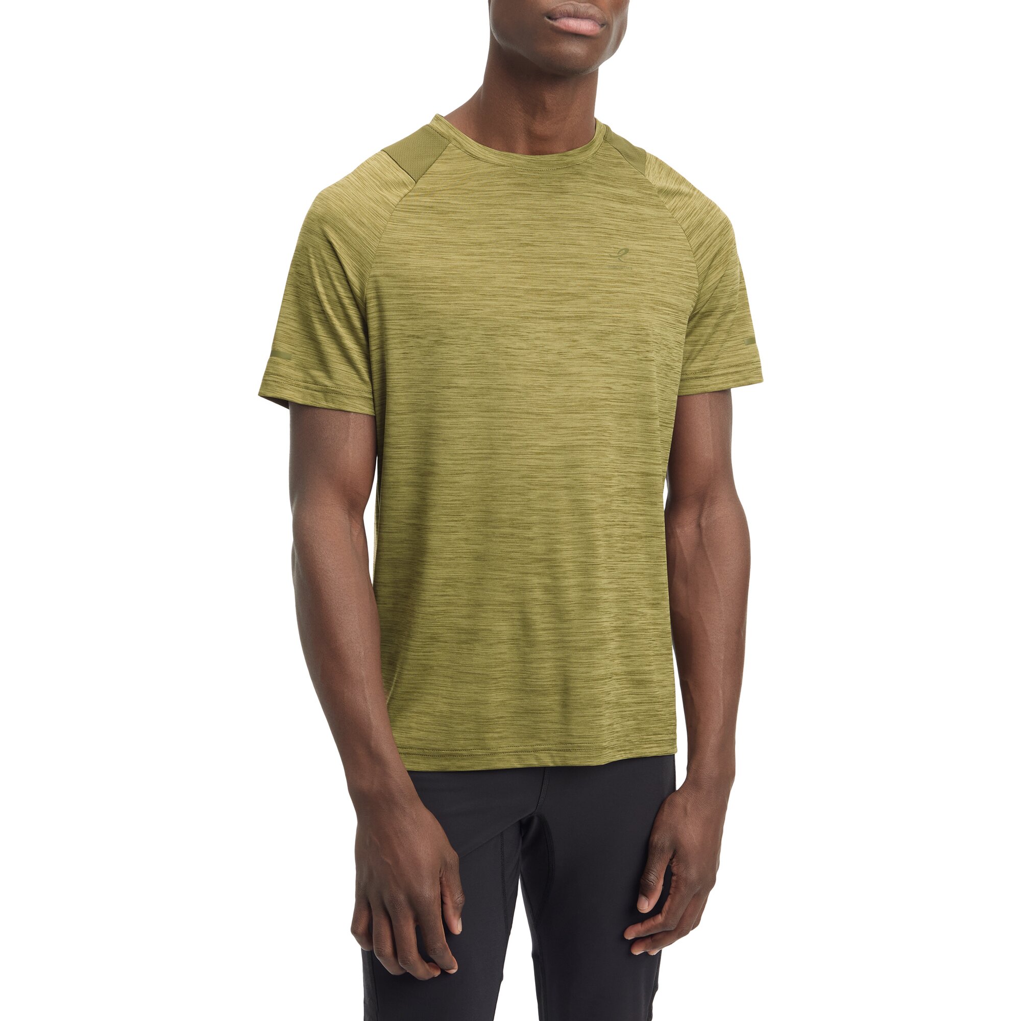 ENERGETICS He.-T-Shirt Ailo SS M MELANGE/OLIVE DARK/O – Bild 3